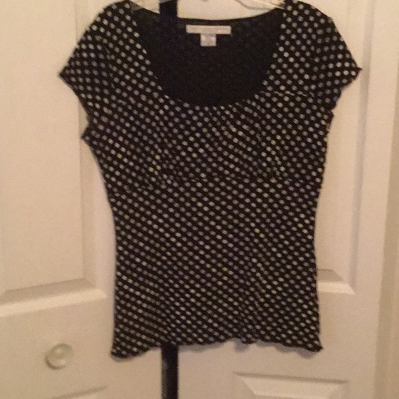 Geoffrey Beene black and cream top - Picture 1 of 2